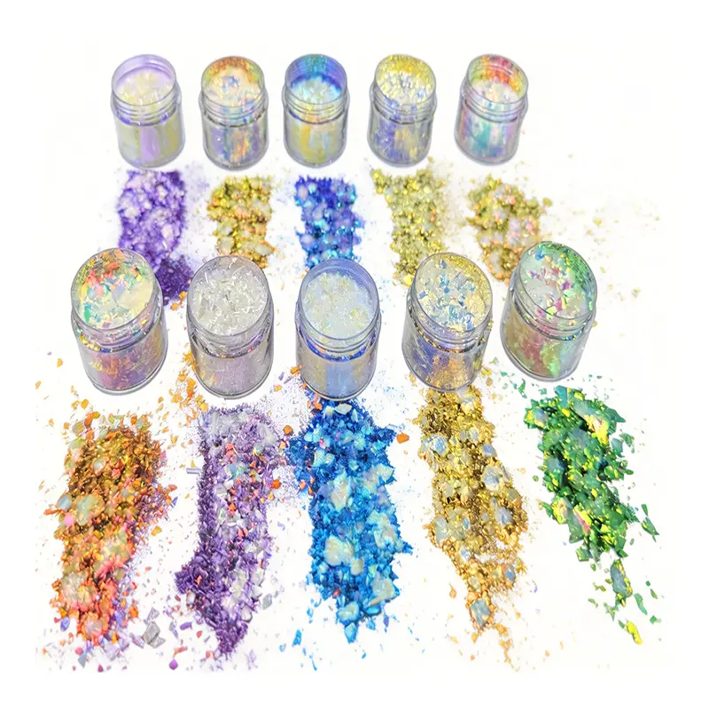 Transparante kameleonpigmenten met hoge chroma voor levendige lipgloss met verloop